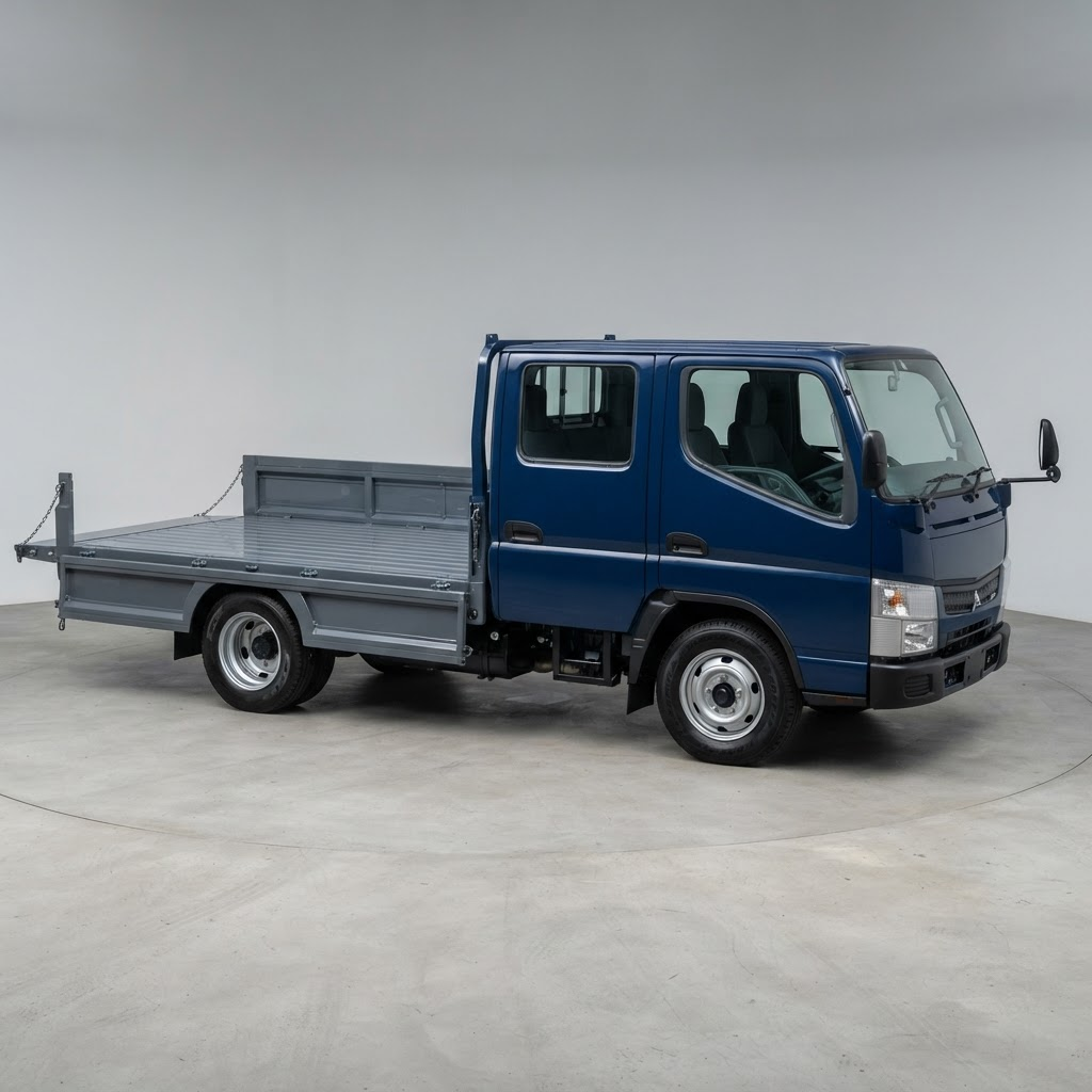 Pikap kargo ringan berwarna biru navy